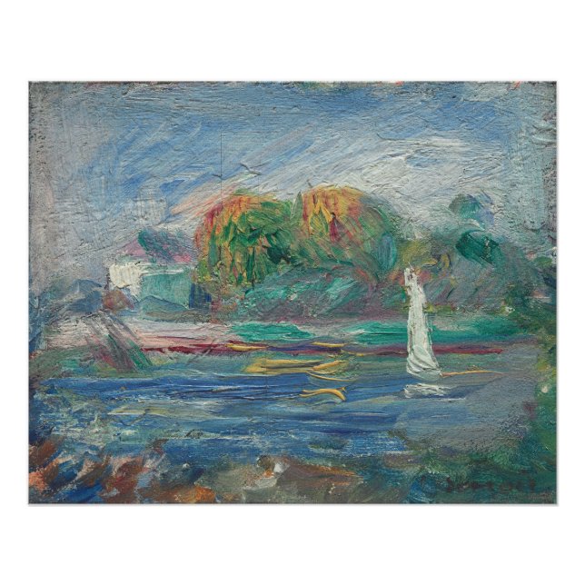 Póster Pierre A Renoir | El Río Azul (Anverso)