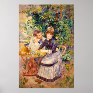 Póster Pierre A Renoir   En el jardín