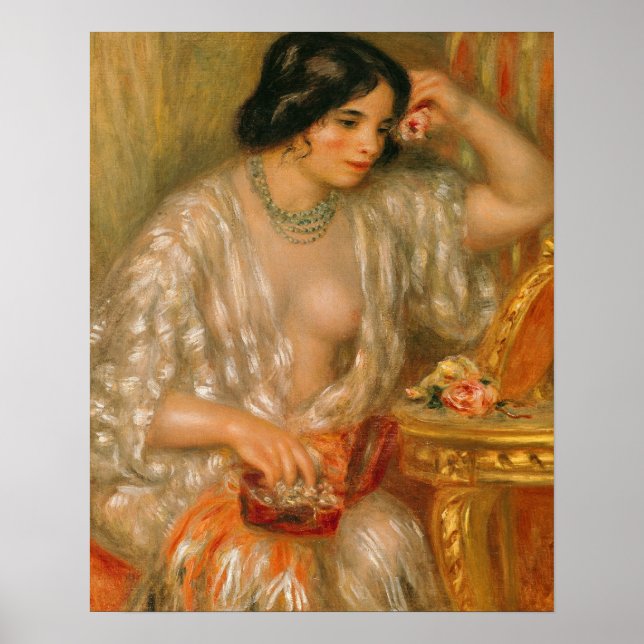 Póster Pierre A Renoir | Gabrielle con joyas (Frente)
