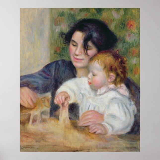 Póster Pierre A Renoir | Gabrielle y Jean (Frente)