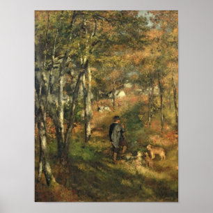 Póster Pierre A Renoir   Jules Le Coeur en el bosque