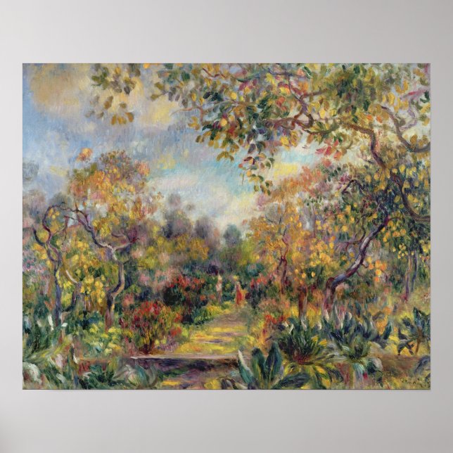 Póster Pierre A Renoir | Landscape at Beaulieu (Frente)
