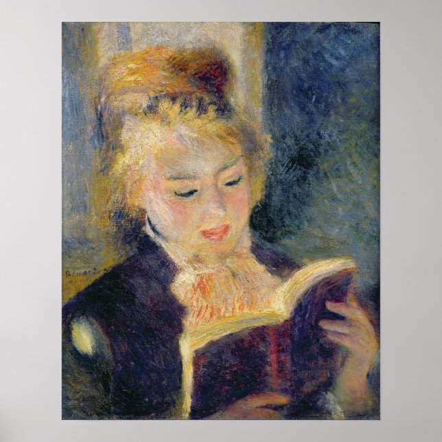Póster Pierre A Renoir | Lectura Chica (Frente)