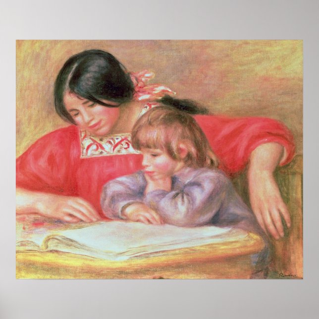 Póster Pierre A Renoir | Leontine y Coco (Frente)