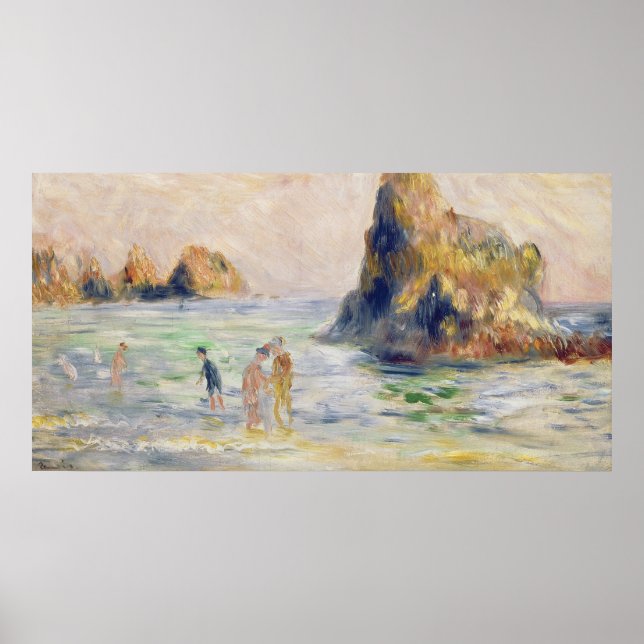 Póster Pierre A Renoir | Moulin Huet Bay, Guernsey (Frente)