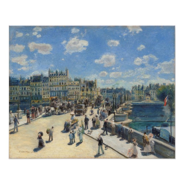 Póster Pierre A Renoir | Pont Neuf, París (Anverso)