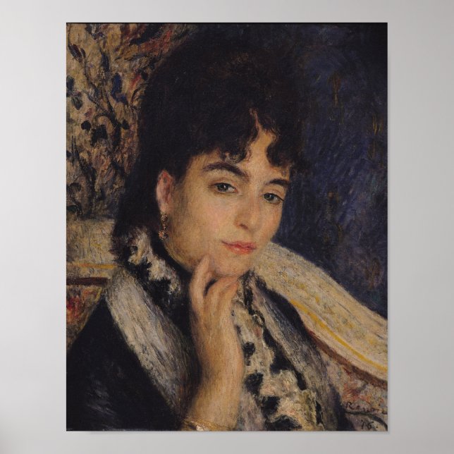 Póster Pierre A Renoir | Portrait of Mme. Alphonse Daudet (Frente)
