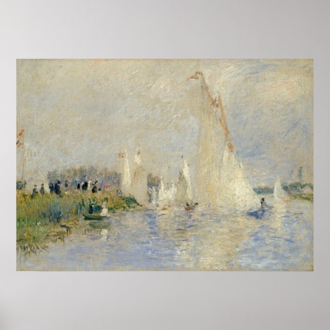 Póster Pierre A Renoir | Regatta en Argenteuil (Frente)