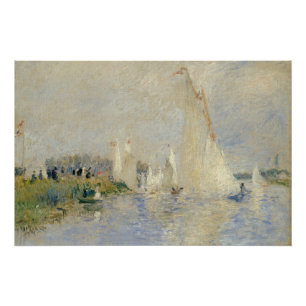 Póster Pierre A Renoir   Regatta en Argenteuil