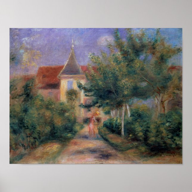Póster Pierre A Renoir | Renoir's house at Essoyes (Frente)