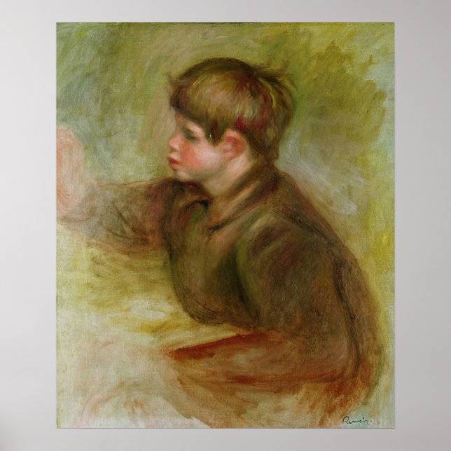 Póster Pierre A Renoir | Retrato de Coco (Frente)