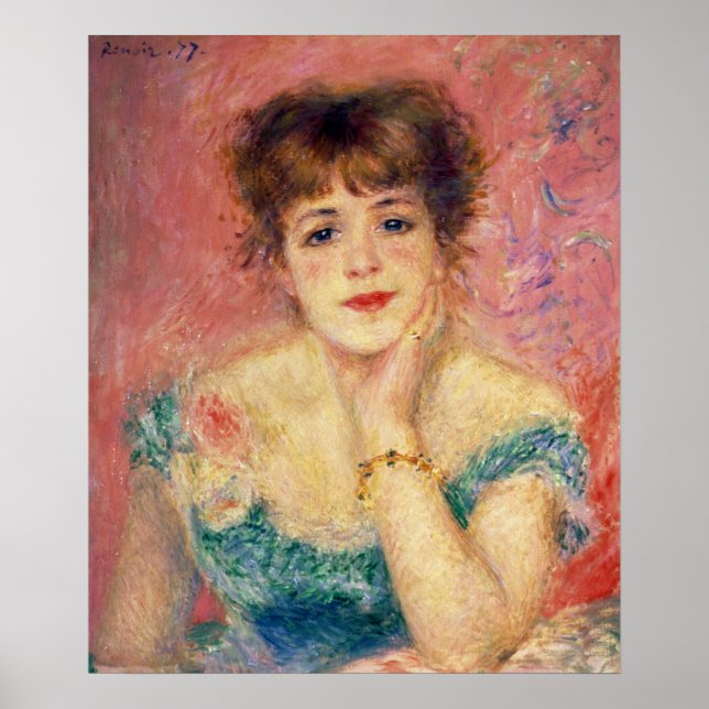 Póster Pierre A Renoir | Retrato de Jeanne Samary (Frente)
