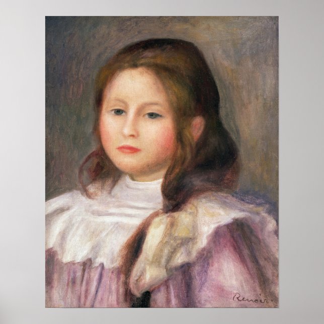 Póster Pierre A Renoir | Retrato de un niño 2 (Frente)