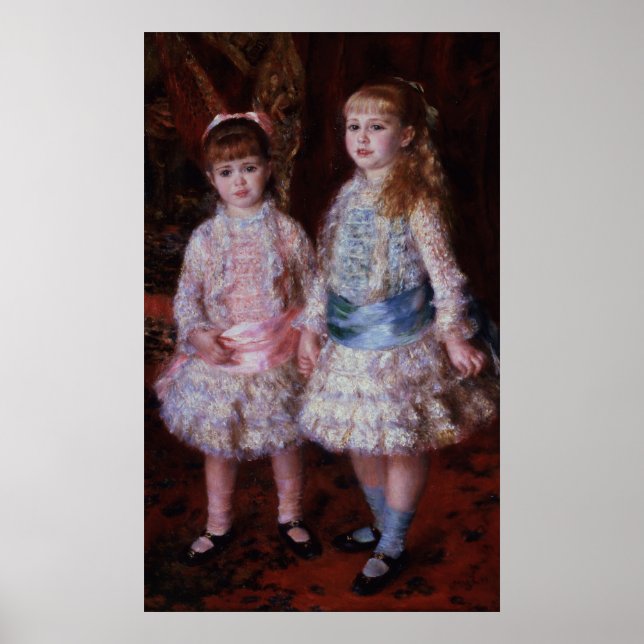 Póster Pierre A Renoir | Rosa y azul (Frente)