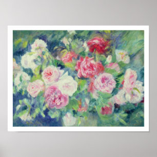 Póster Pierre A Renoir   ROSAS 2