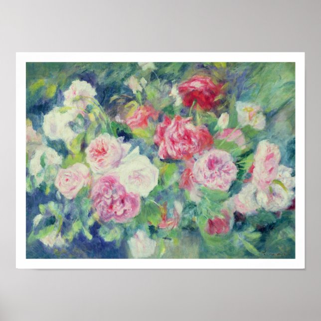 Póster Pierre A Renoir | ROSAS 2 (Frente)