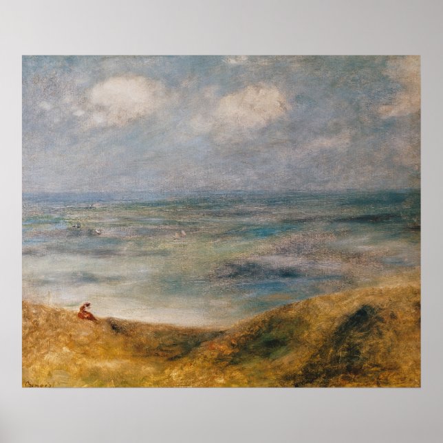 Póster Pierre A Renoir | Vista del mar, Guernsey (Frente)