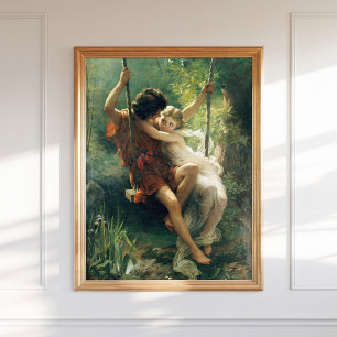 Póster Pierre Auguste Cot Springtime Primavera Romantic
