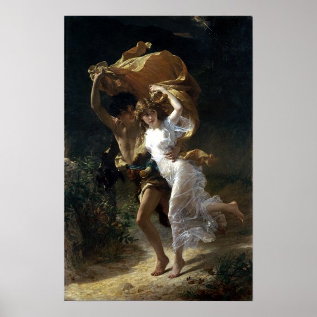 Póster Pierre-Auguste Cot The Storm (Frente)