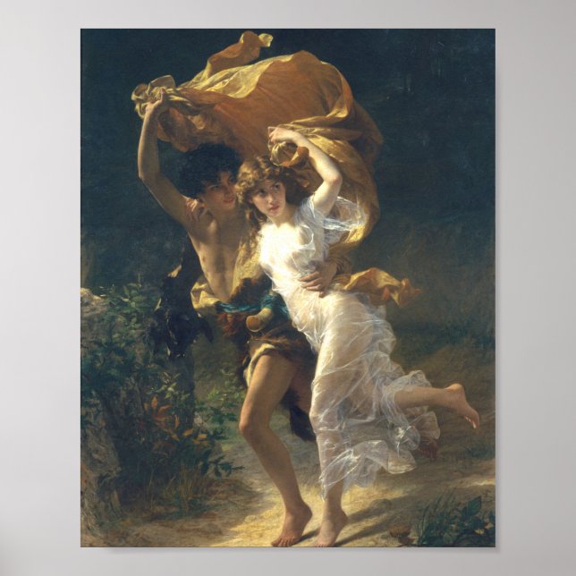 Póster Pierre Auguste Cot The Storm 1880 (Frente)
