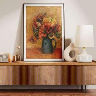 Póster Pierre-Auguste Renoir 1889 Jarrón de Flores