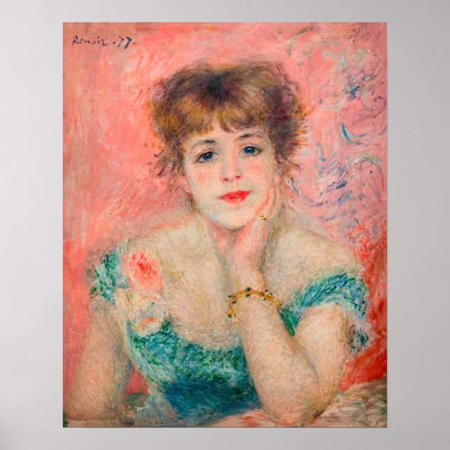 Póster Pierre-Auguste Renoir - Actriz Jeanne Samary (Frente)