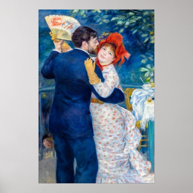 Póster Pierre-Auguste Renoir - Baile Campestre (Frente)