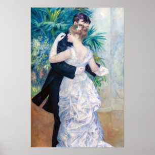 Póster Pierre-Auguste Renoir - Baile en la ciudad
