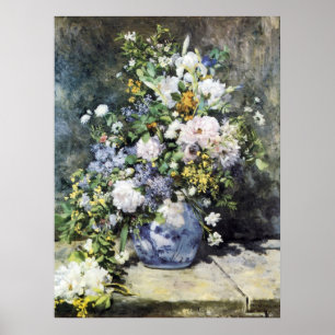 Póster Pierre-Auguste Renoir, Base de flores