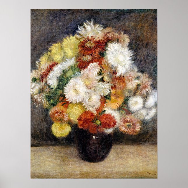 Póster Pierre-Auguste Renoir Bouquet (Frente)