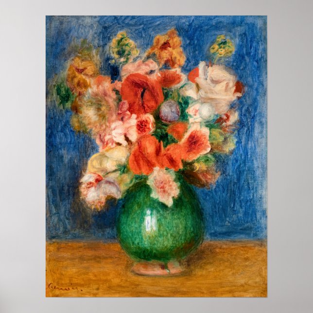 Póster Pierre-Auguste Renoir - Bouquet (Frente)