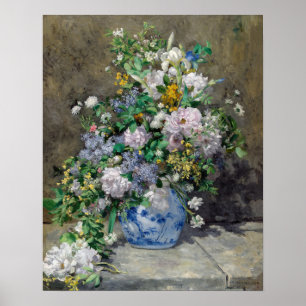 Póster Pierre-Auguste Renoir - Bouquet de primavera