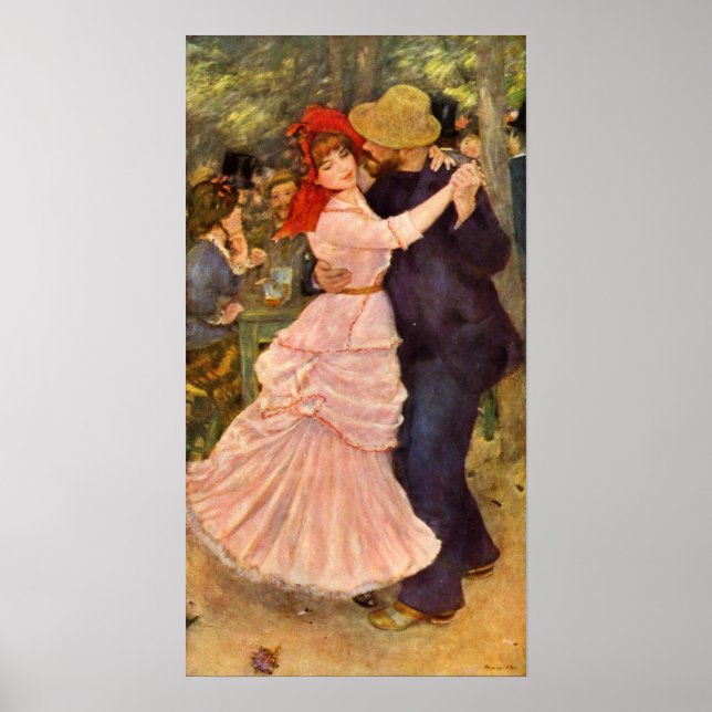 Póster Pierre-Auguste Renoir Dance at Bougiva (Frente)
