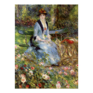 Póster Pierre-Auguste Renoir - Dans les Rosas