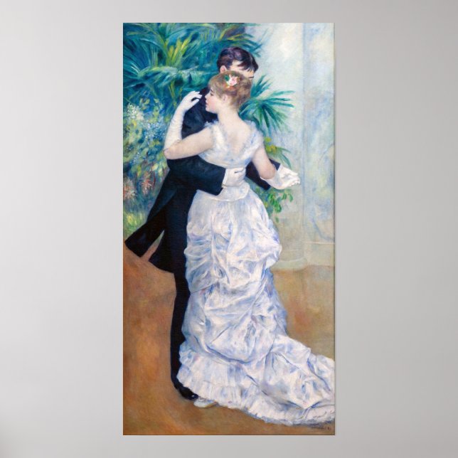 Póster Pierre-Auguste Renoir - Danza de la ciudad (Frente)