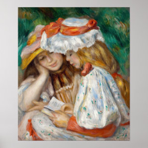 Póster Pierre-Auguste Renoir - Dos Chicas leyendo