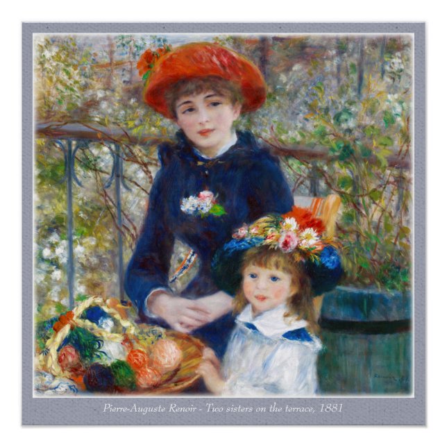 Póster Pierre-Auguste Renoir dos hermanas CC0400 (Anverso)