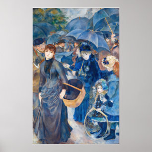 Póster Pierre-Auguste Renoir - Los paraguas