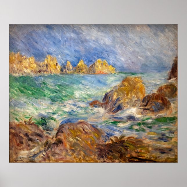 Póster Pierre-Auguste Renoir - Marine, Guernesey (Frente)
