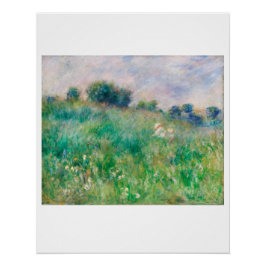 POSTER : PIERRE AUGUSTE RENOIR: MEADOW 1880