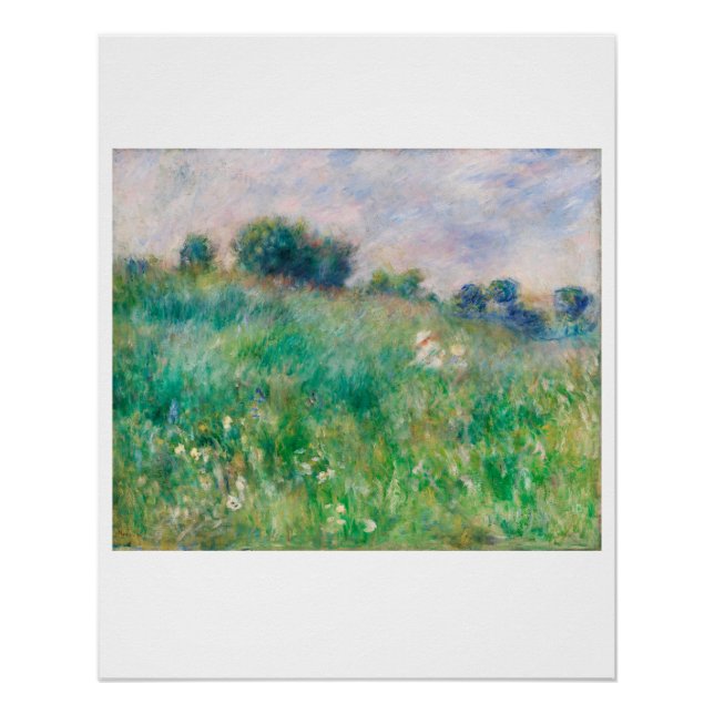 POSTER : PIERRE AUGUSTE RENOIR: MEADOW 1880 (Anverso)