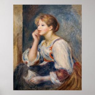 Póster Pierre-Auguste Renoir - Mujer con una Carta