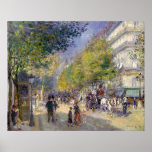 Póster Pierre-Auguste Renoir - París, Grandes Bulevares