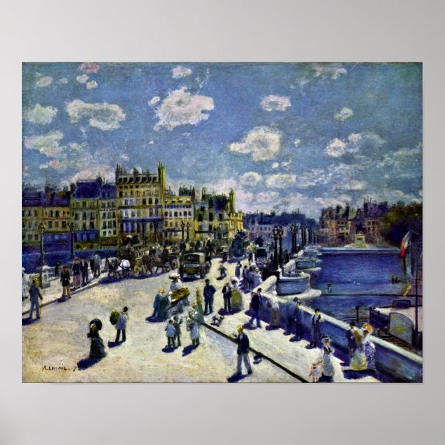 Póster Pierre-Auguste Renoir - Pont-Neuf (Frente)