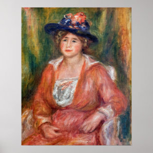 Póster Pierre-Auguste Renoir - Retrato de mujer sentada