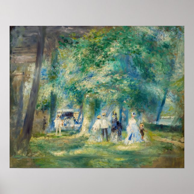 Póster Pierre-Auguste Renoir - The Party at Saint-Cloud (Frente)