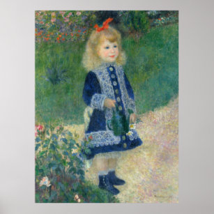 Póster Pierre Auguste Renoir Un Chica con una lata de agu