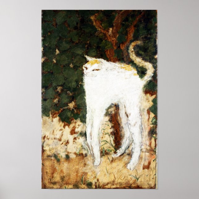 Póster Pierre Bonnard, El Gato Blanco, 1894 (Frente)