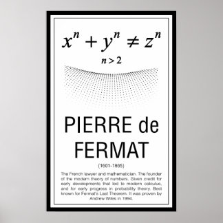 Póster Pierre de Fermat Poster