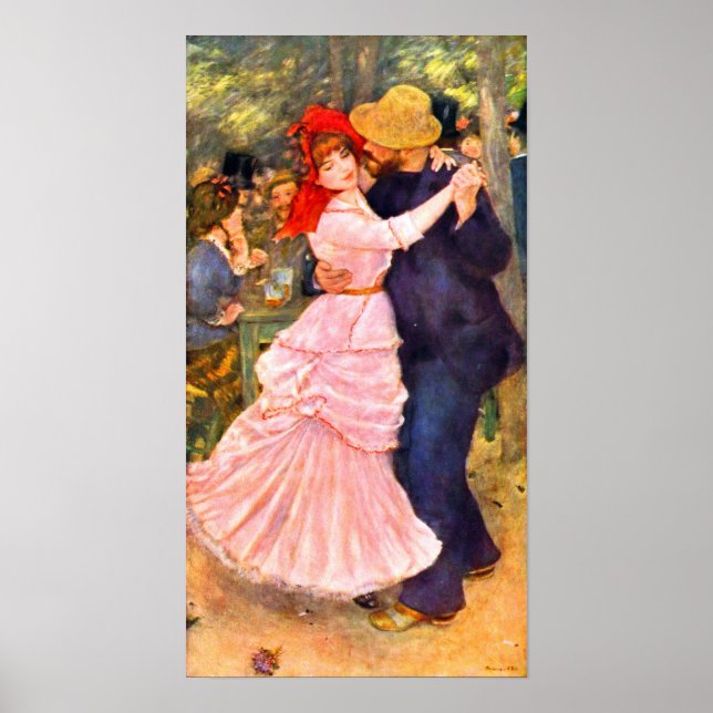 Póster Pierre Renoir - Baile en Bougival (Frente)